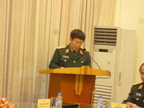 Thiếu tướng Phạm Quốc Trung (Ảnh Thu Hòe)